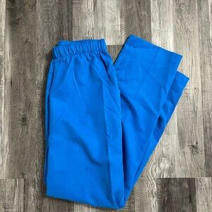 Blue wide leg pants
